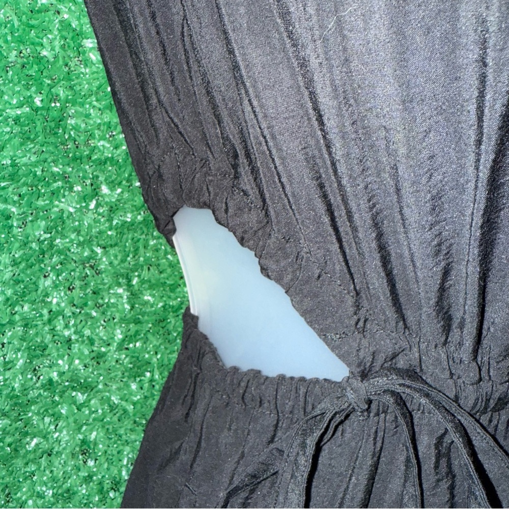 Gap Side Tie Cutout Black Sleeveless Dress Boho Chic Summer Casual XXS - Picture 3 of 14